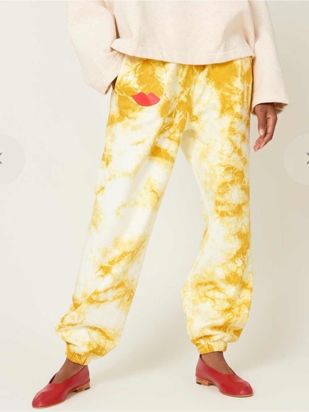 CLARE V. SWEATPANTS - MARIGOLD CLOUD TIE DYE